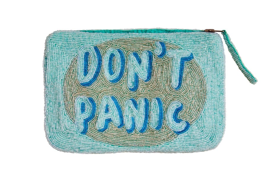 The Jacksons Don'T Panic Bead Clutch - Blue Online