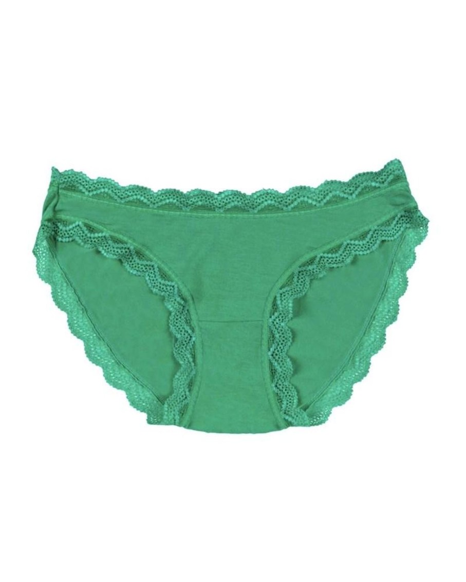 Stripe and Stare Knickers Emerald Green Best