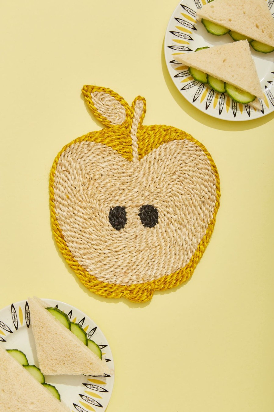 The Jacksons Apple Placemat Yellow Online