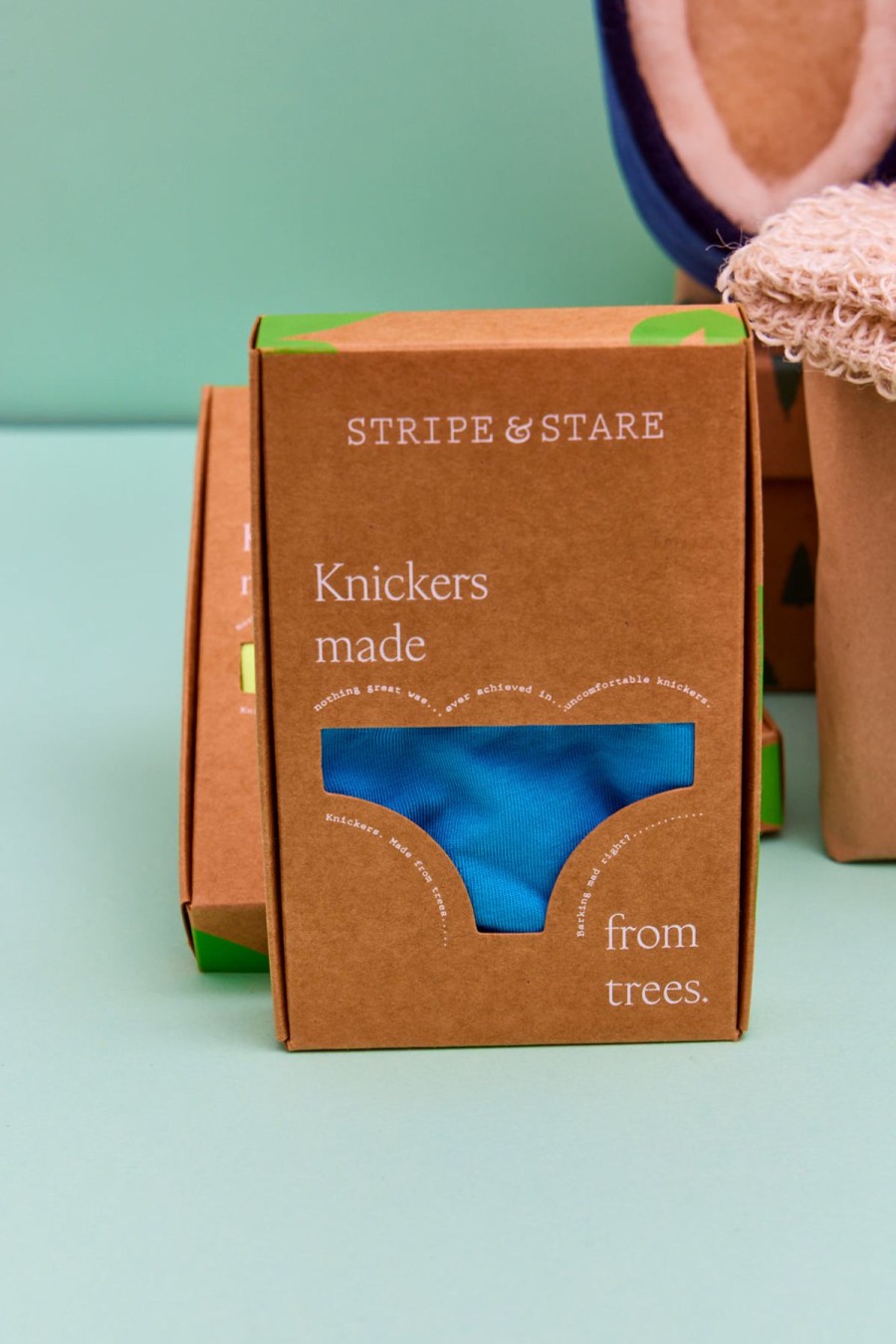 Stripe and Stare Knickers - Turquoise New