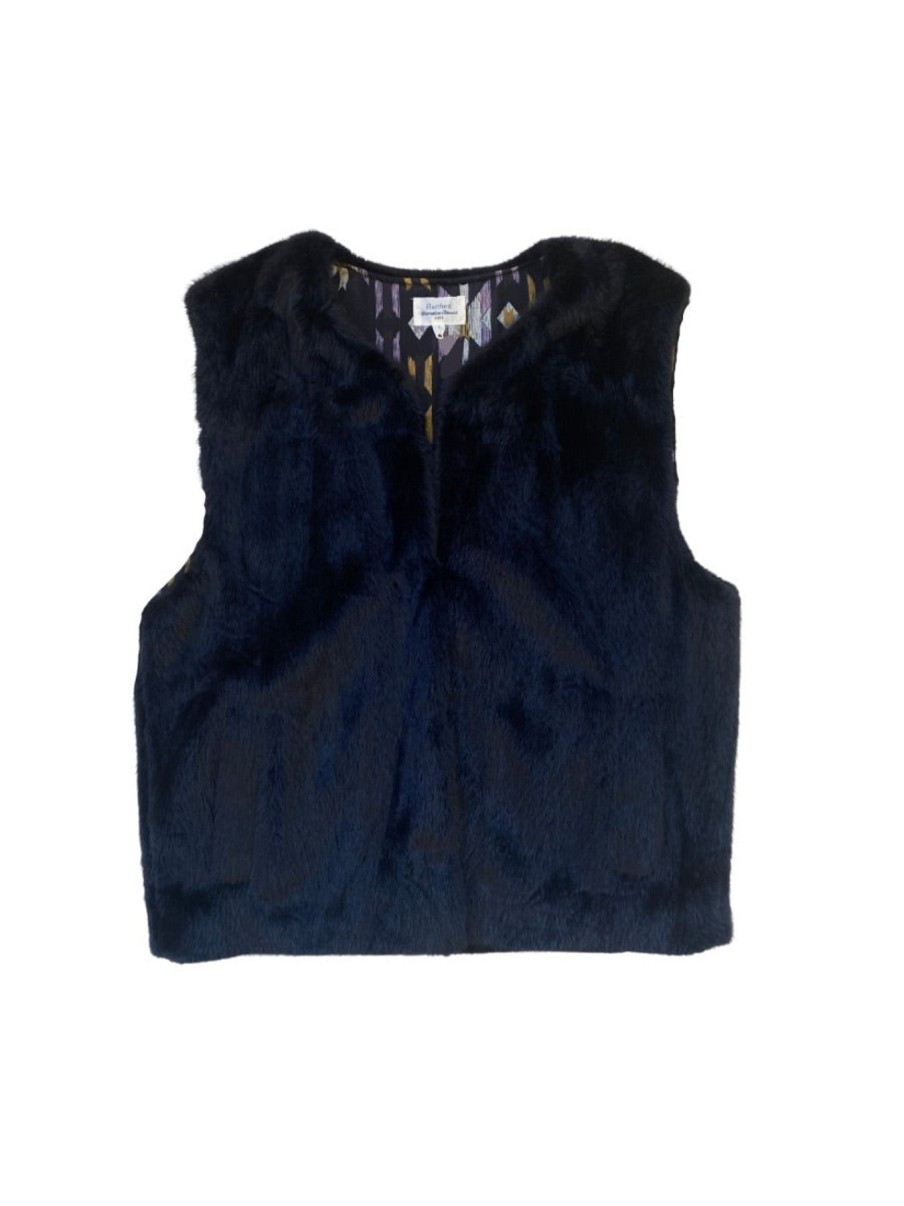 Hartford Navy Velu Vest New