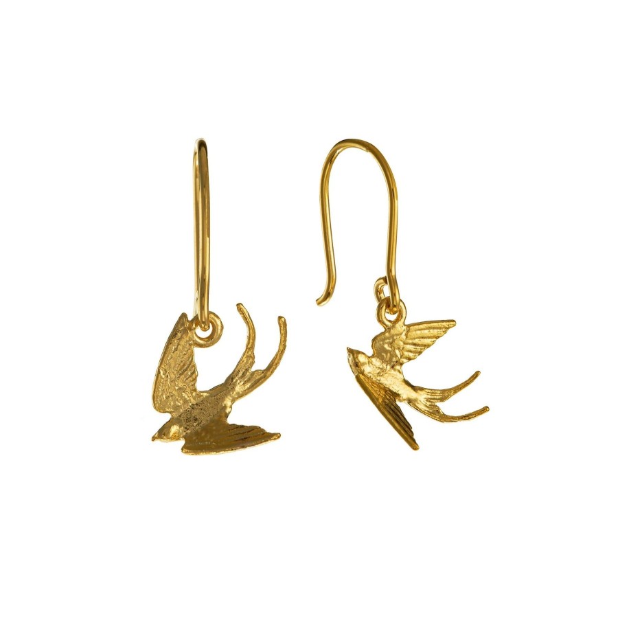 Alex Monroe Swooping Swallow Hook Earrings Hot