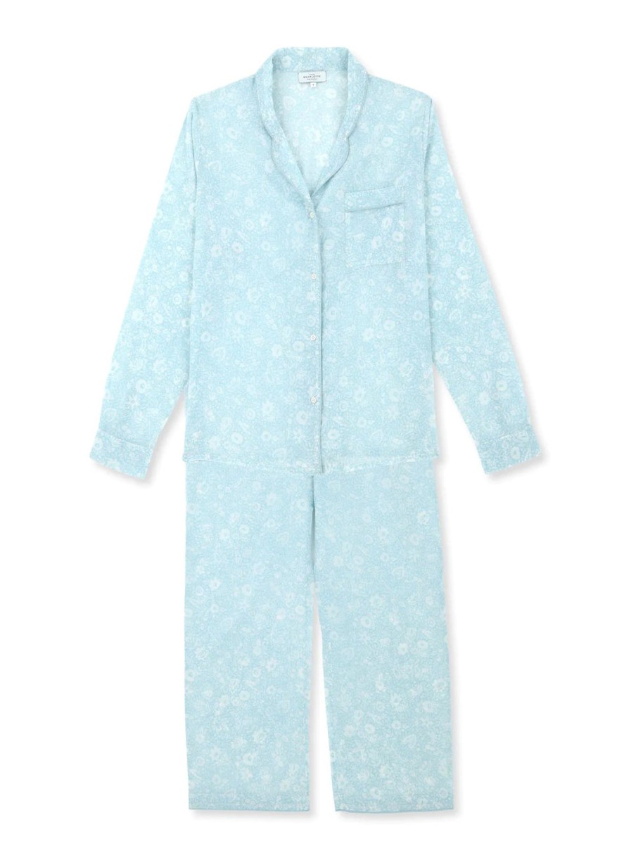 Scarlette Ateliers Long Sleeve Pyjama Set - Victor Blue Hot