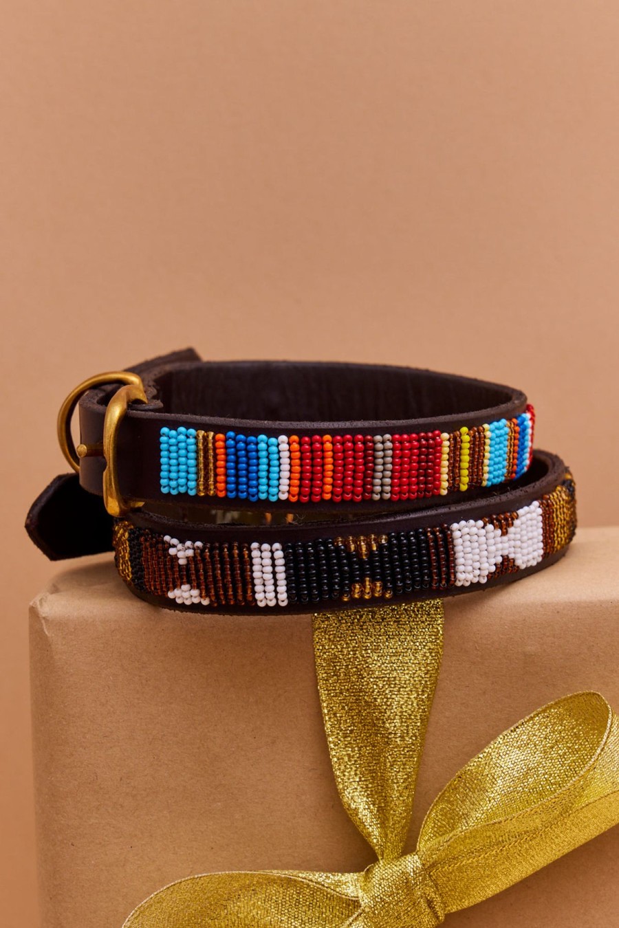 The Jacksons Dog Collar - Mexican Browns Hot