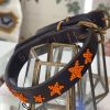 The Jacksons Dog Collar - Orange Stars New