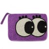 The Jacksons Big Eyes Bead Clutch - Purple Wholesale