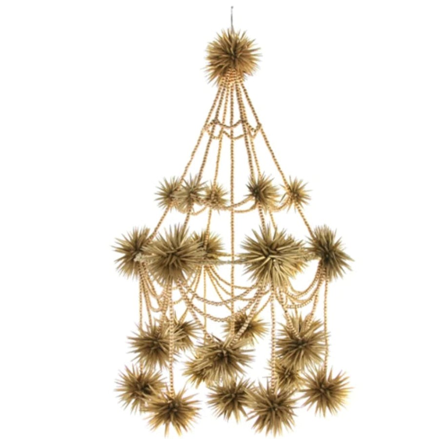 Cody Foster Gold Paper Chandelier New