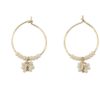 SIDAI DESIGNS Flower Hoops Earrings Hot