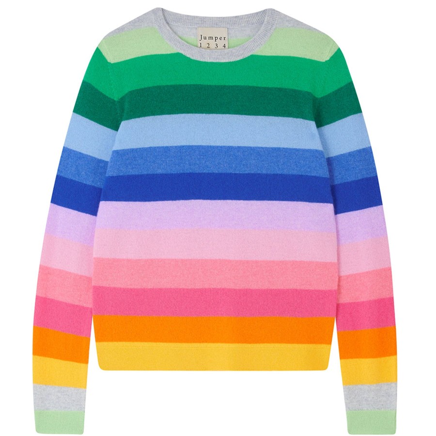 Jumper 1234 Rainbow Striped Jumper Online