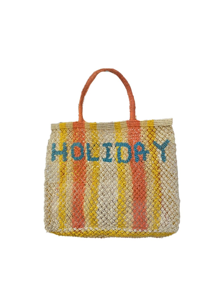 The Jacksons Holiday Stripes- Ocean, Peach And Yellow Online