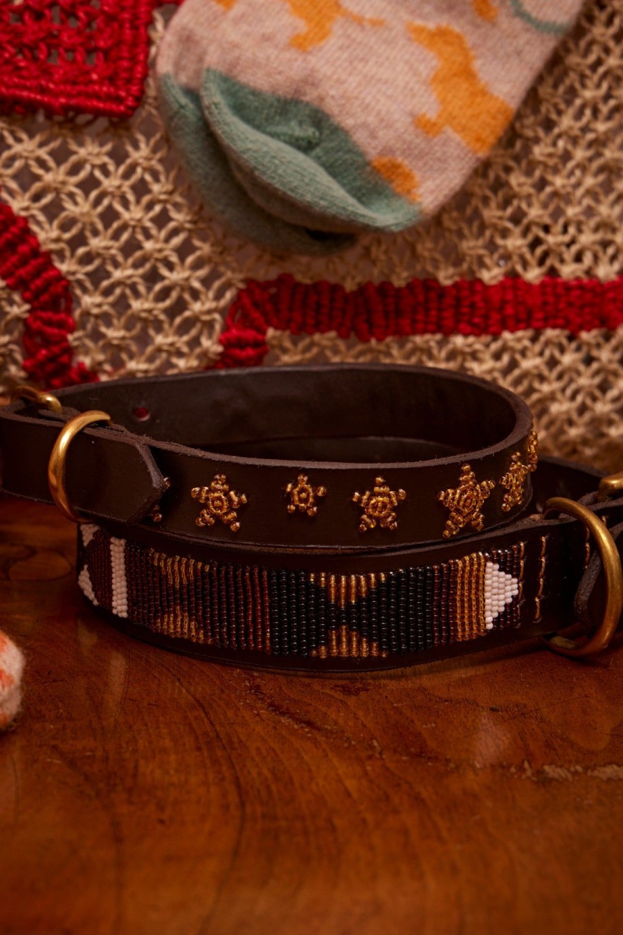 The Jacksons Dog Collar - Gold Stars Hot