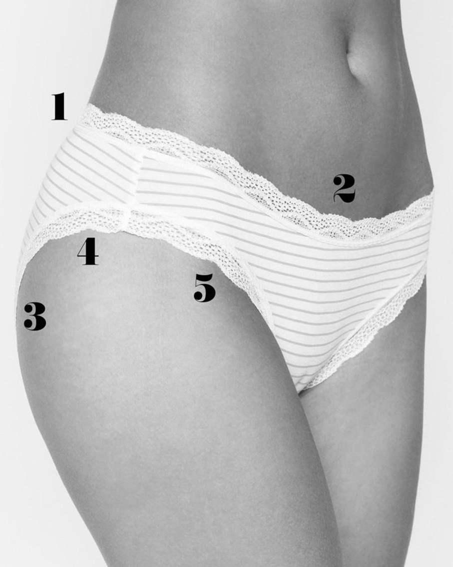 Stripe and Stare Knickers - Raspberry Wholesale