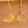 Alex Monroe Little Feather Hook Earrings Wholesale