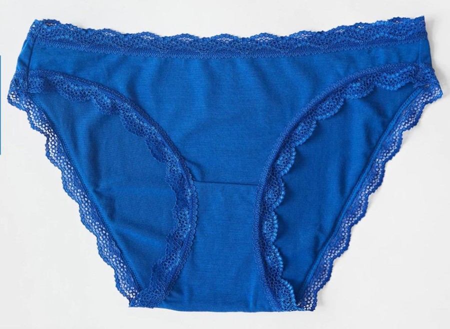 Stripe and Stare Knickers Sapphire Blue Wholesale