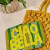 The Jacksons Ciao Bella Bead Clutch - Stripe Green And Yellow Online