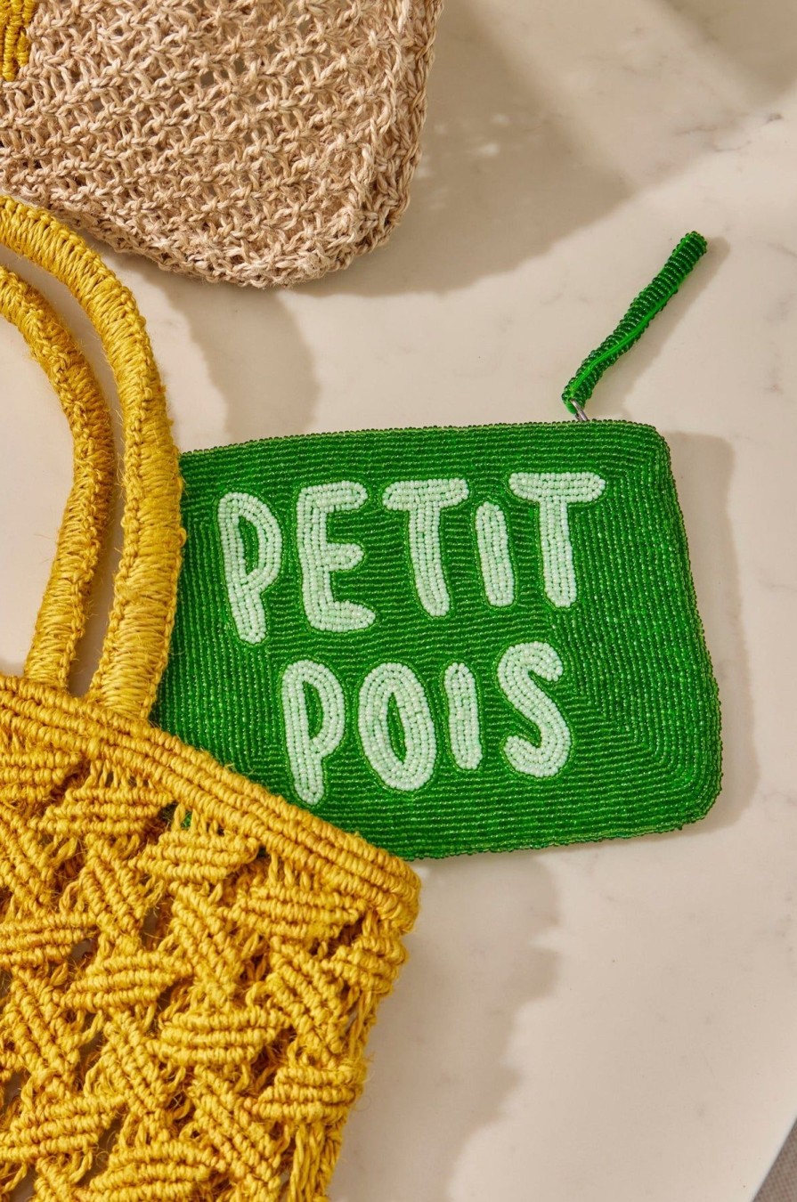 The Jacksons Petit Pois Bead Mini Clutch -Greens Online