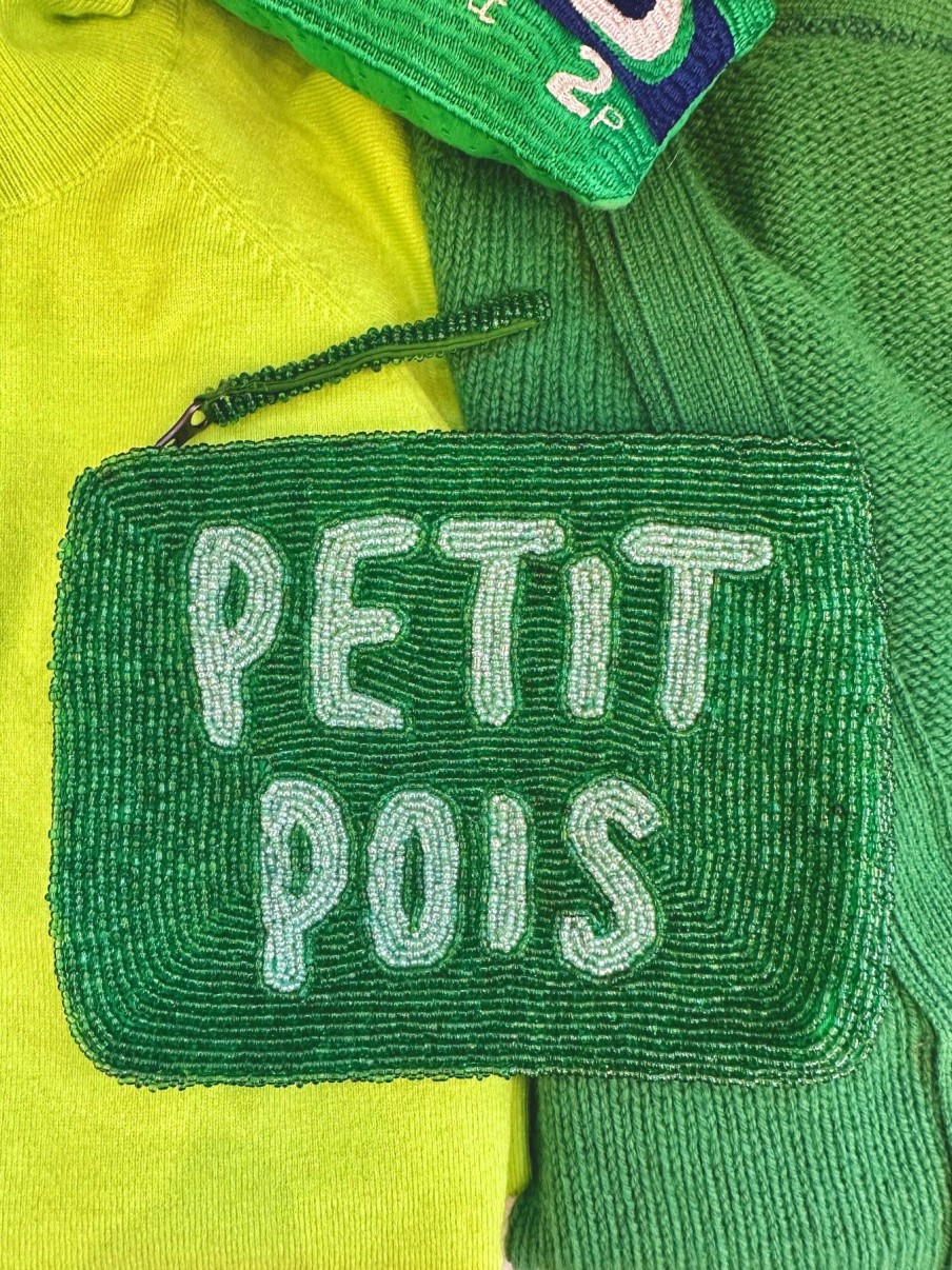 The Jacksons Petit Pois Bead Mini Clutch -Greens Online