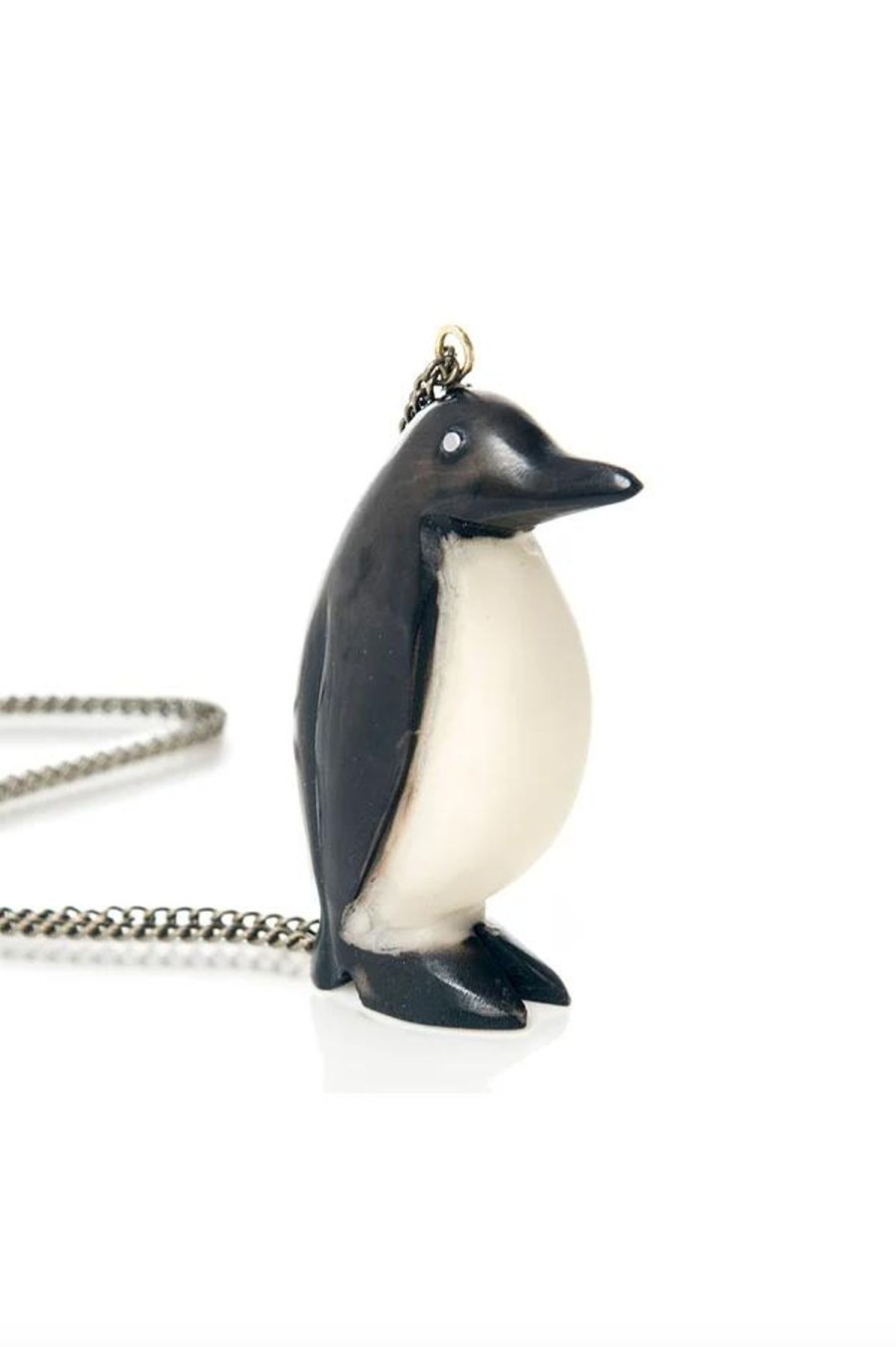 Just Trade Tagua Pinguin Pendant Necklace Wholesale