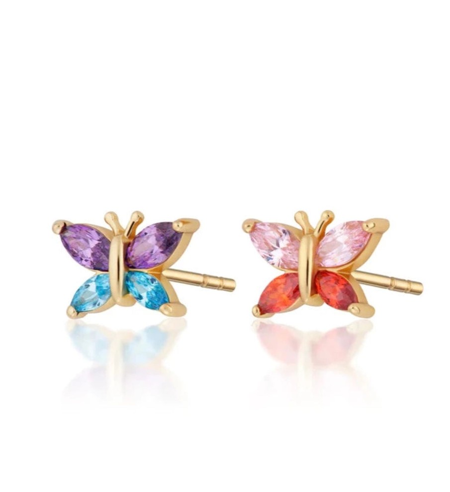 Scream Pretty Colour Pop Butterfly Earrings Clearance