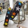 The Jacksons Dog Collar - Multi Colour Stars - Orange, Yellow, White, Blue Hot