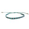 Narratives the Agency Turquoise & Red Cross Narrow Beaded Bracelet Best