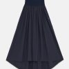 Otto D'ame Navy Waist Skirt Best