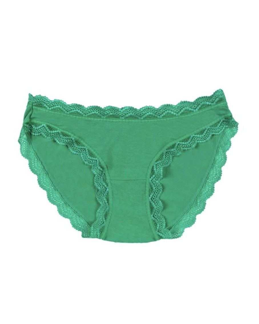 Stripe and Stare Knickers Emerald Green Best