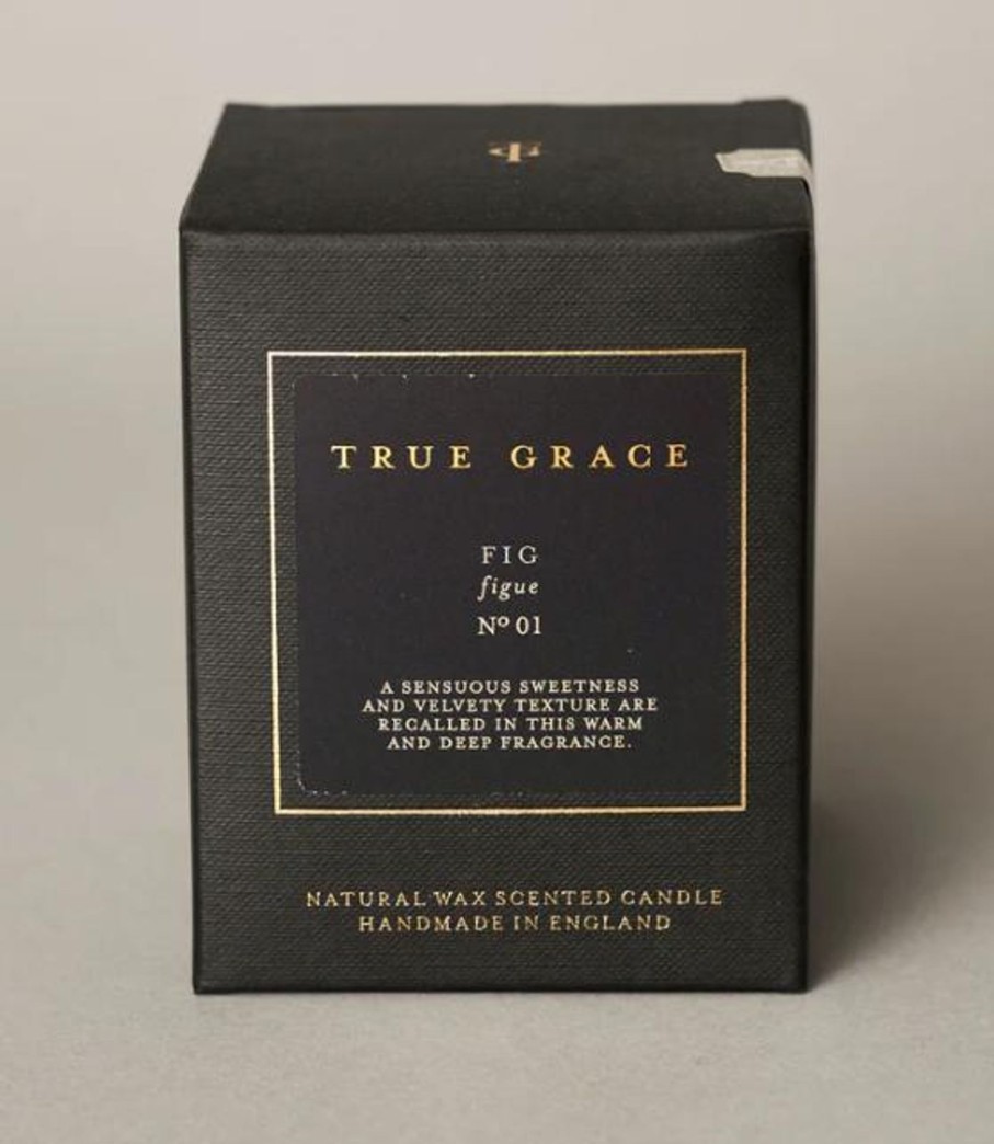 True Grace Fig Glass Candle Hot