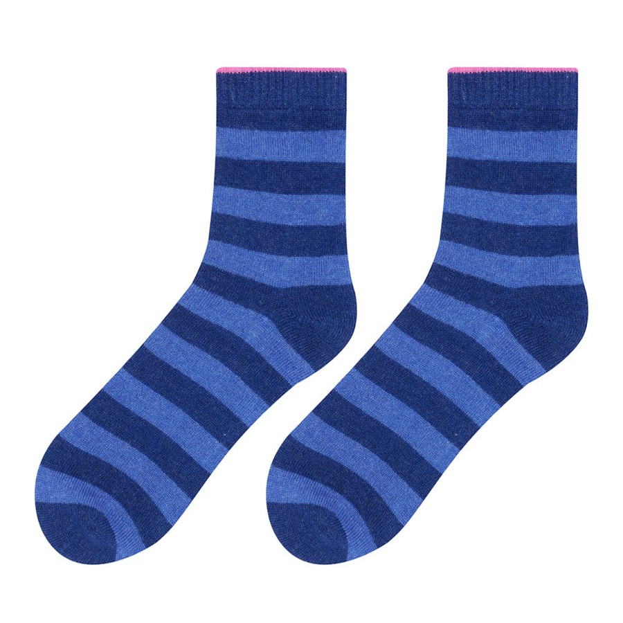 Jumper 1234 Cashmere Stripe Socks New