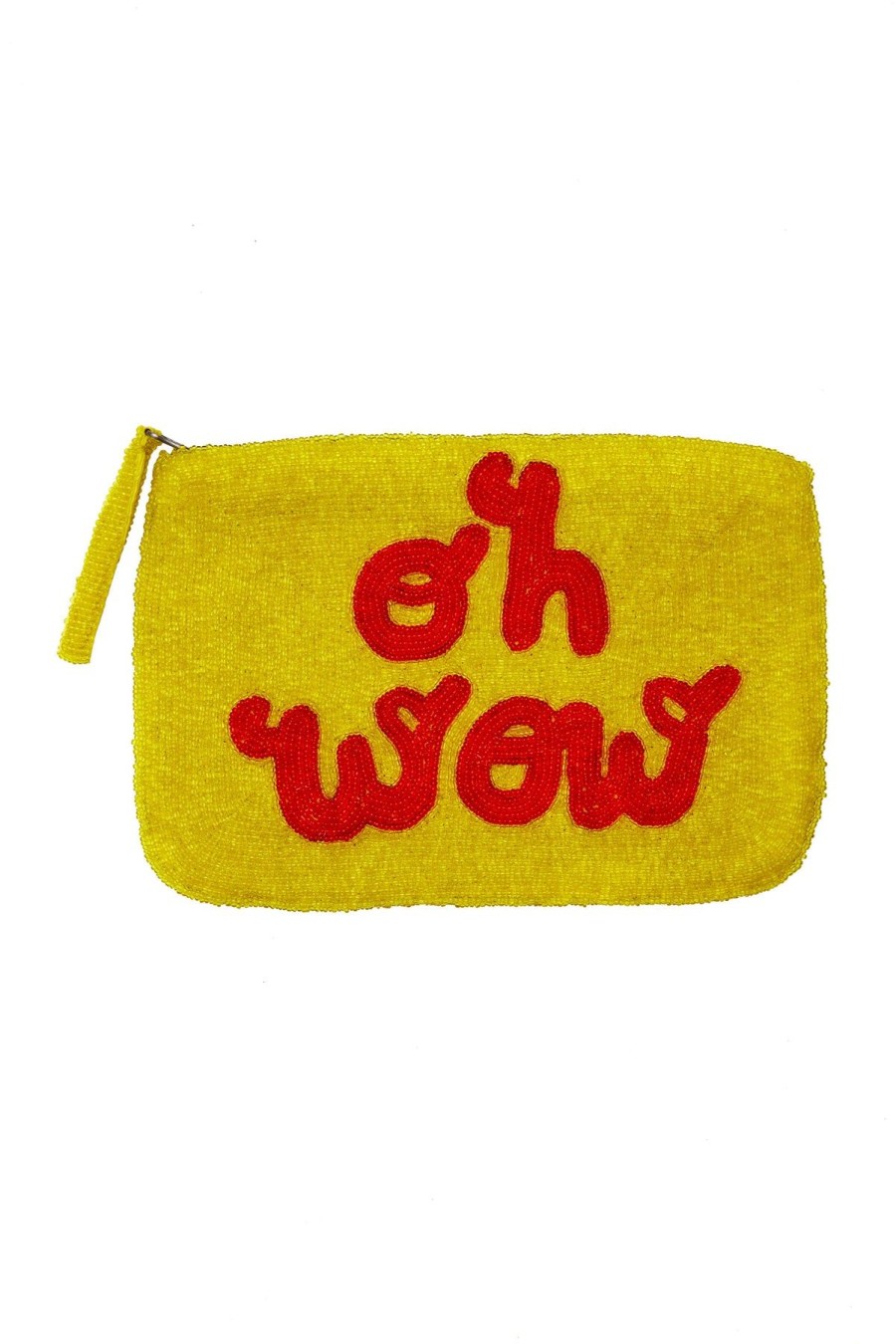 The Jacksons Oh Wow Bead Clutch - Yellow And Red Online