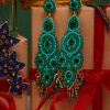 The Jacksons Turquoise Long Beaded Earrings New